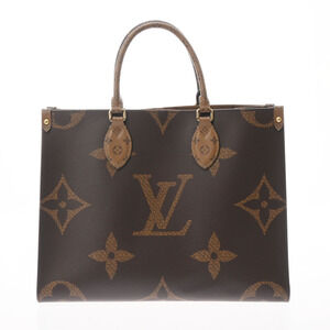 Louis Vuitton Monogram Reverse On the Go Brown Canvas Bag